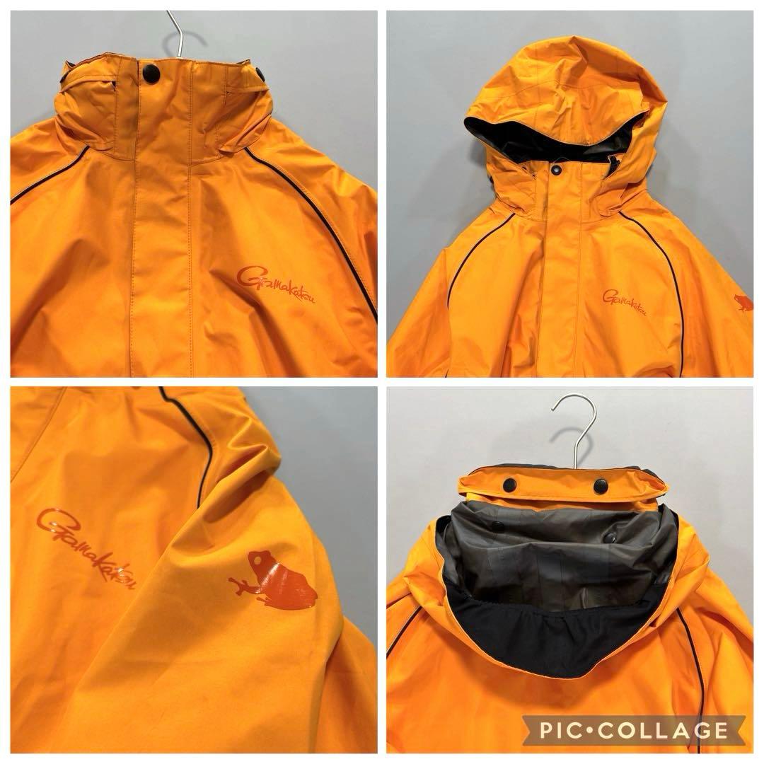 がまかつ　ゴアテックス　レインウェア　上下セット　GM3380 オレンジ　WS
