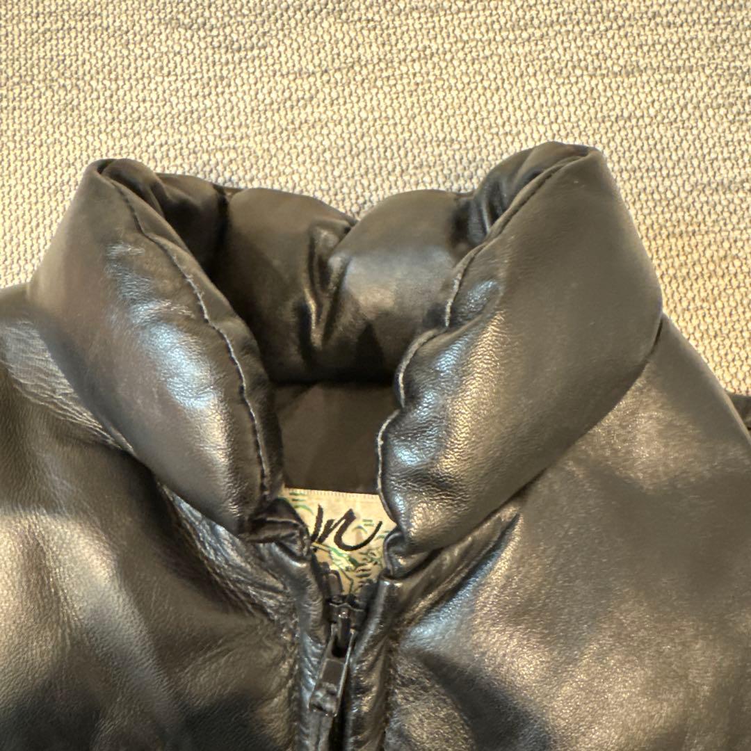 Ａ*様 Schott ショット レザー ダウン ジャケット 黒