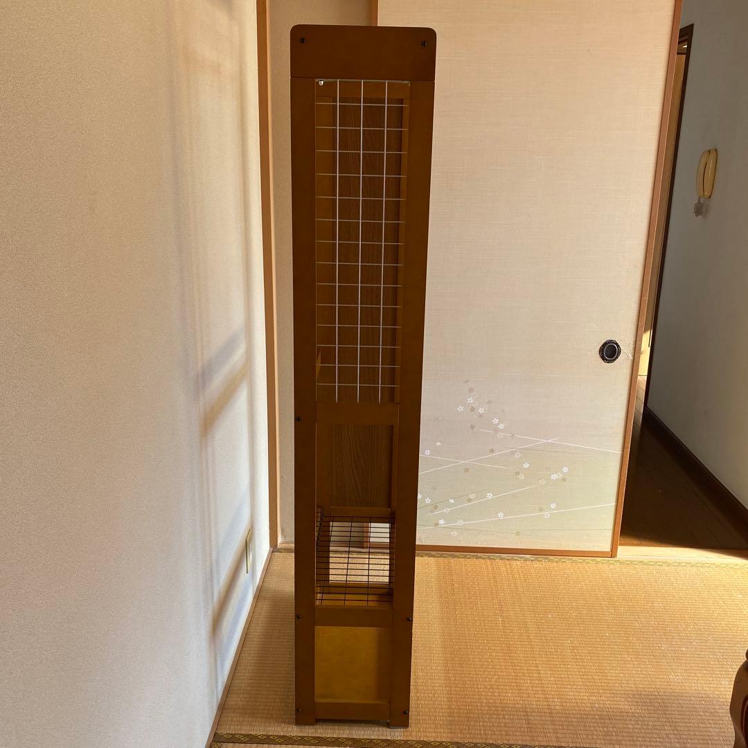 木製ラック ハンガーバー付き ブラウン