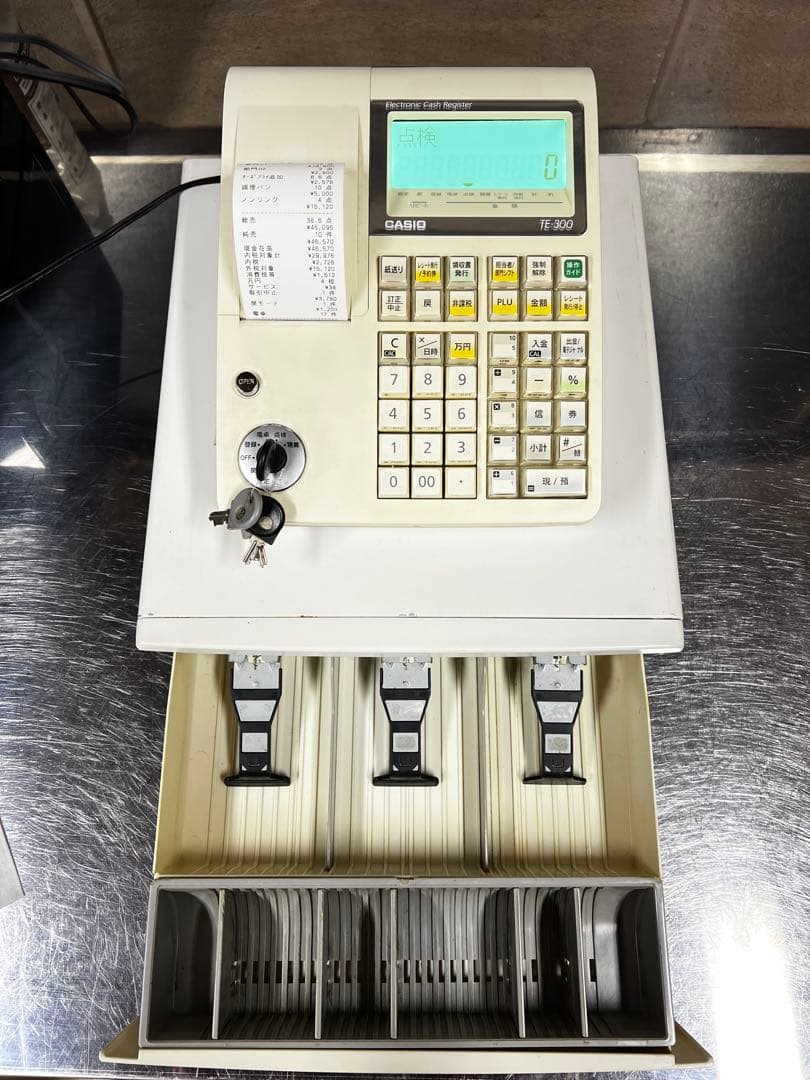 《リバーサイド》CASIO TE-300 電子レジスター