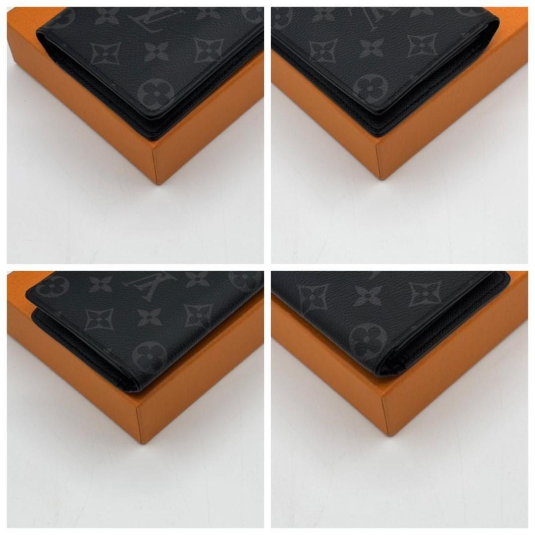 現行 IC 美品 ルイヴィトン ブラザ エクリプス 長財布 黒 カード16枚