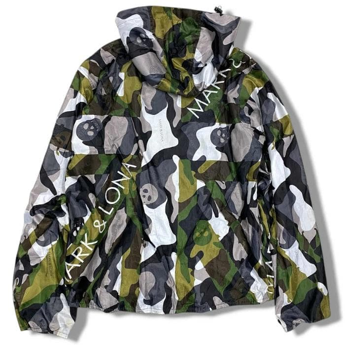 【美品】MARK & LONA ゴルフ ダブルジップ ブルゾン ジャケット 50