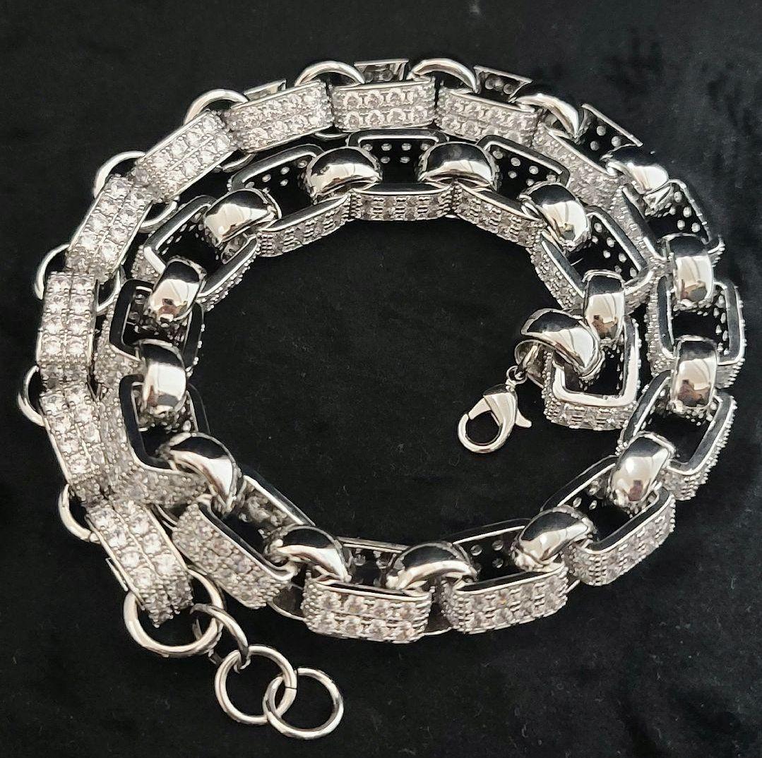 新作 豪華 ブリンブリン キューバン リンクチェーン 限定1点