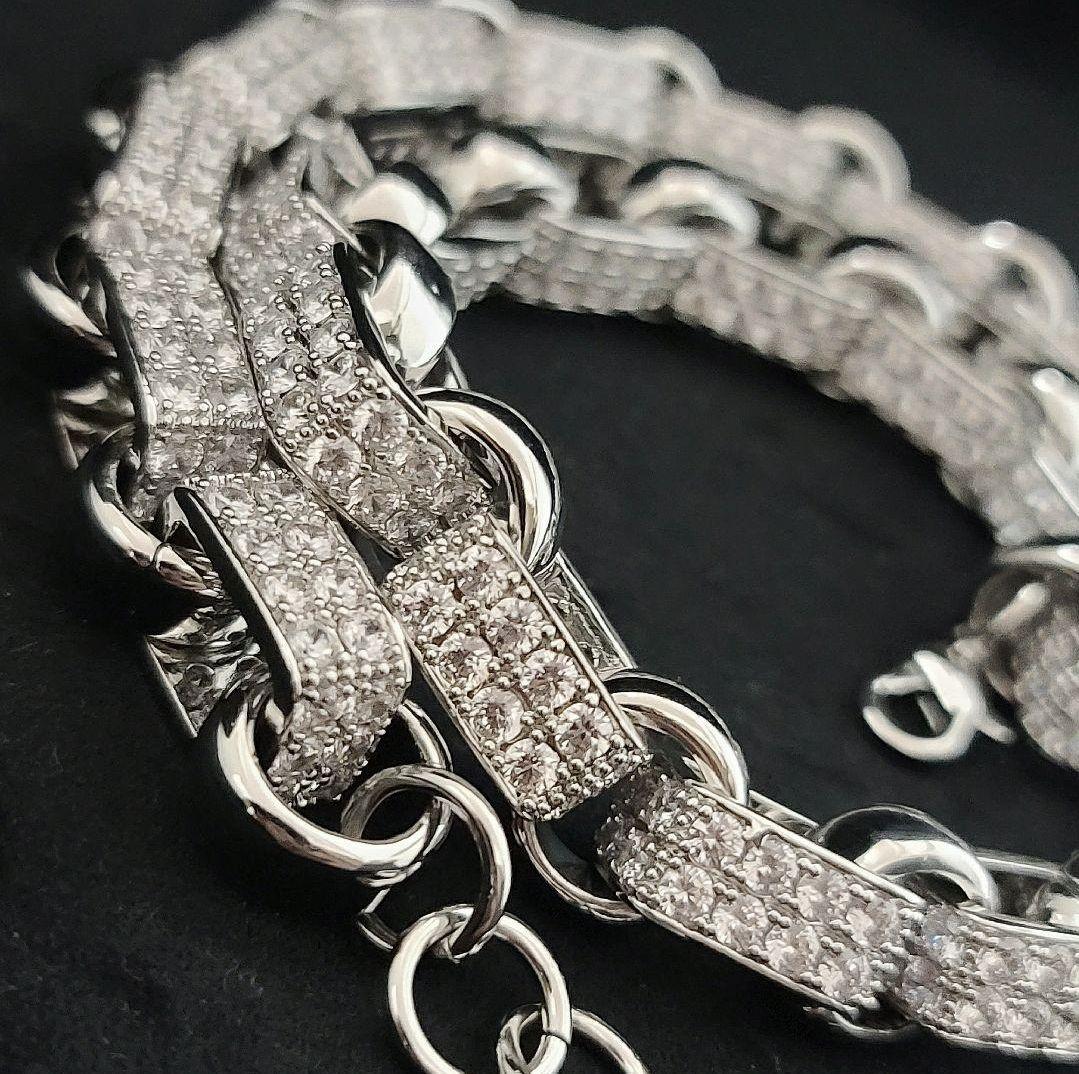 新作 豪華 ブリンブリン キューバン リンクチェーン 限定1点