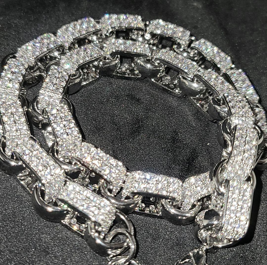 新作 豪華 ブリンブリン キューバン リンクチェーン 限定1点