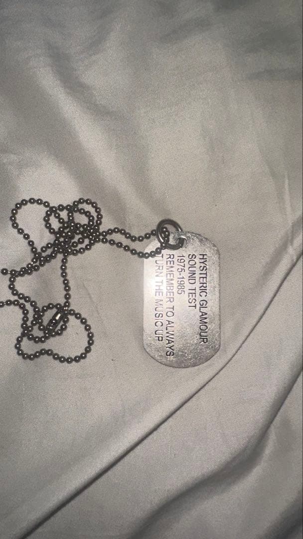 hysteric glamour ドックタグ ネックレス