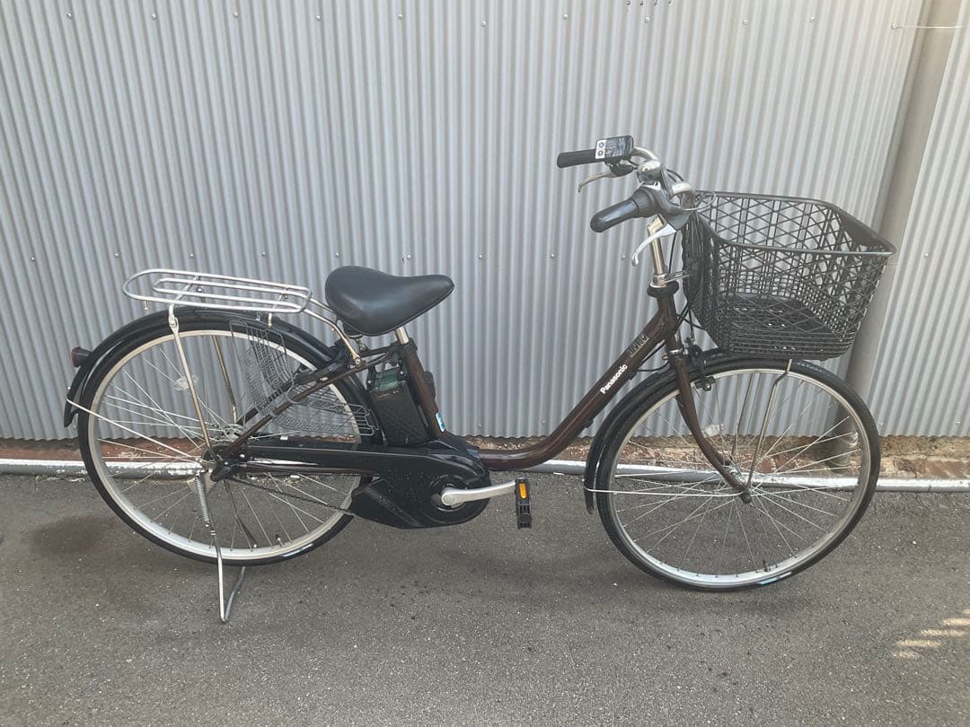 パナソニック最新機種電動アシスト自転車vivi26インチブラウンボディー