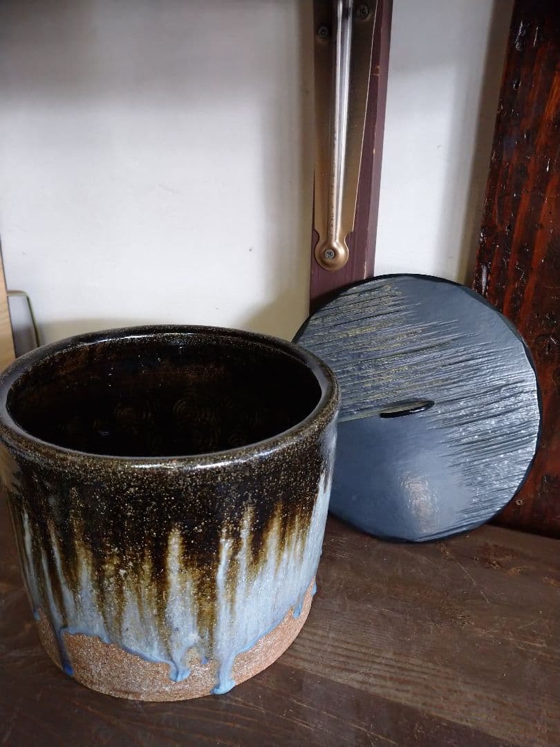 朝鮮唐津焼 水指（桐箱付） 小島喜昭