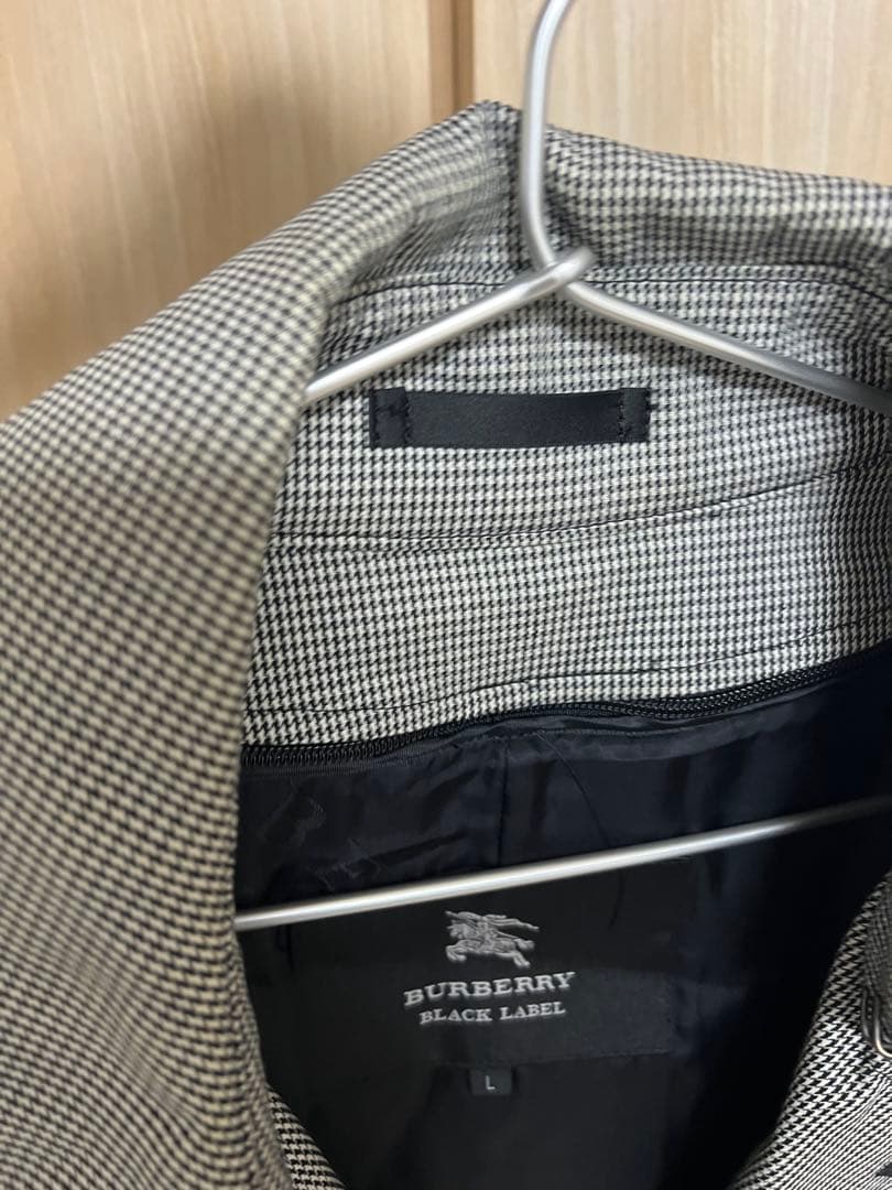 BURBERRY BLACK LABEL グレー トレンチコート Lサイズ
