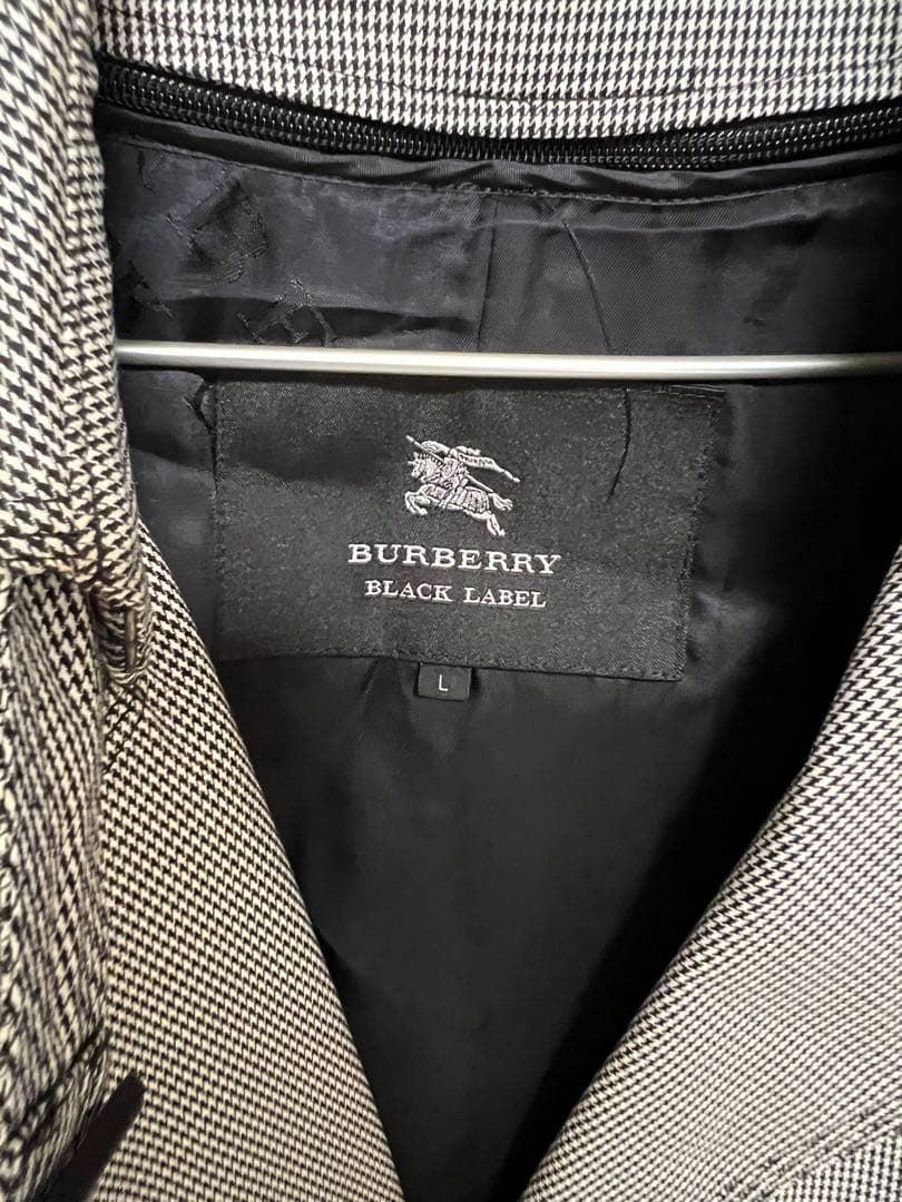BURBERRY BLACK LABEL グレー トレンチコート Lサイズ