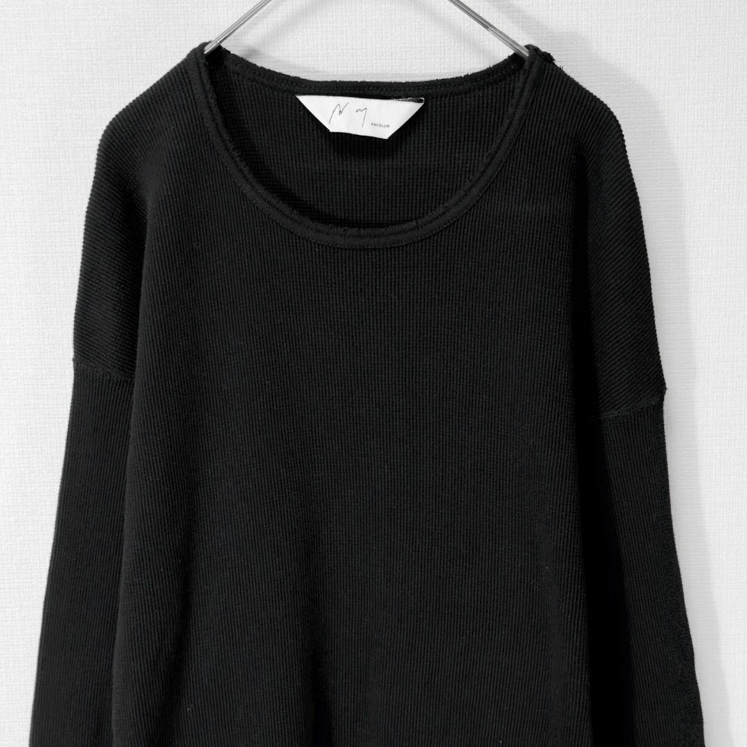 トップス ANCELLM 24SS DAMAGE WAFFLE CREW LS Tee 2