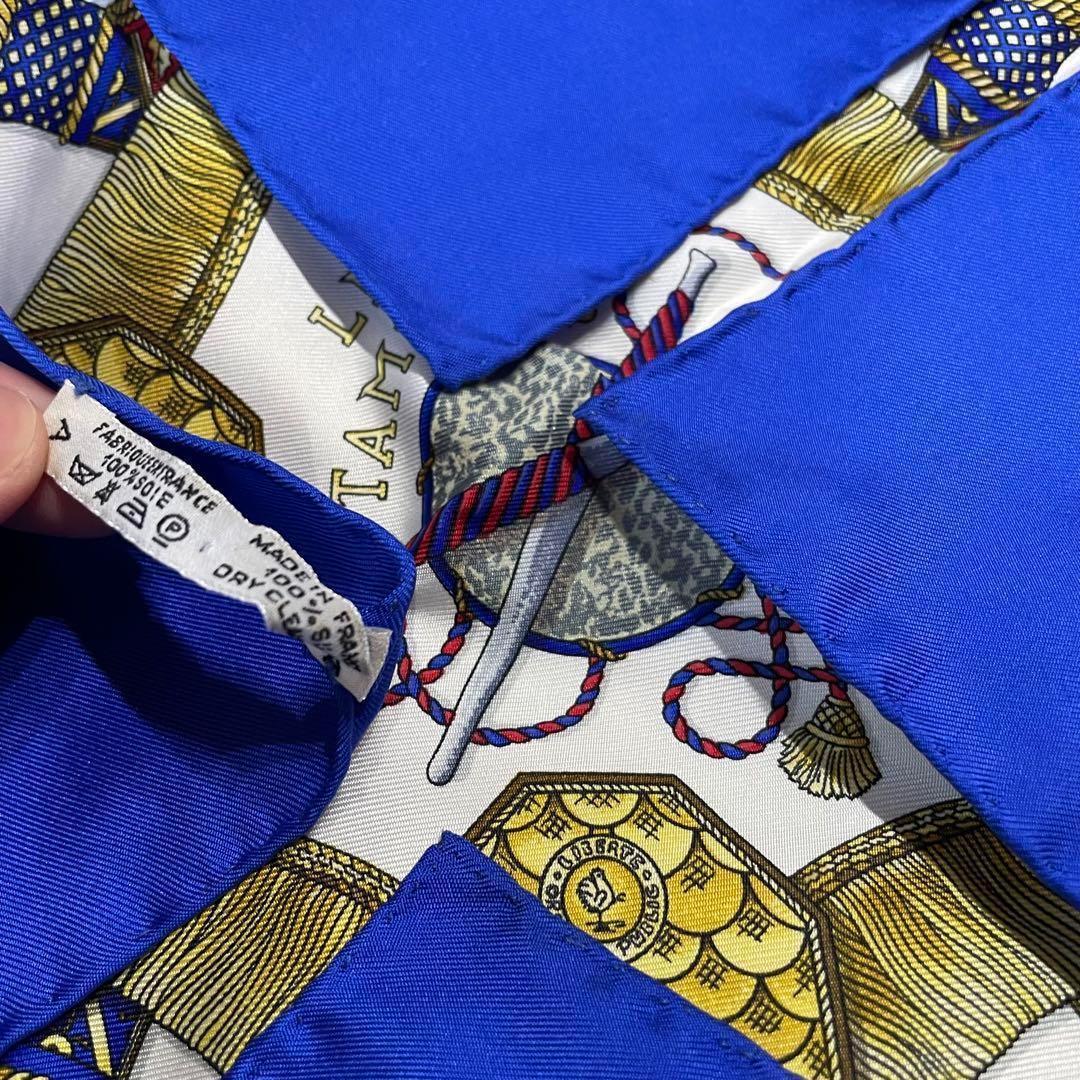 【美品】HERMES エルメス　スカーフ　カレ90 タンブールの太鼓