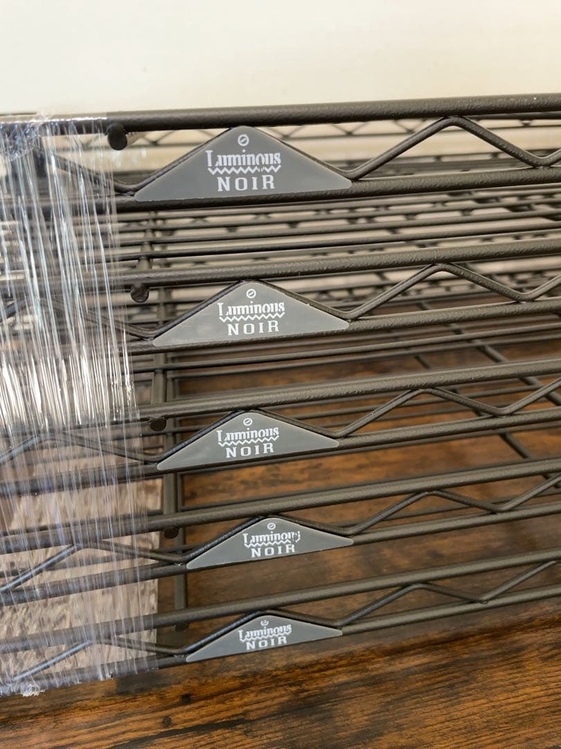 5点セット　ルミナス ノワール 棚板　ポール径25mm 幅60x奥行40cm