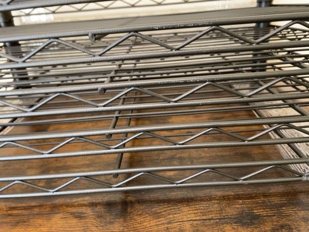 5点セット　ルミナス ノワール 棚板　ポール径25mm 幅60x奥行40cm