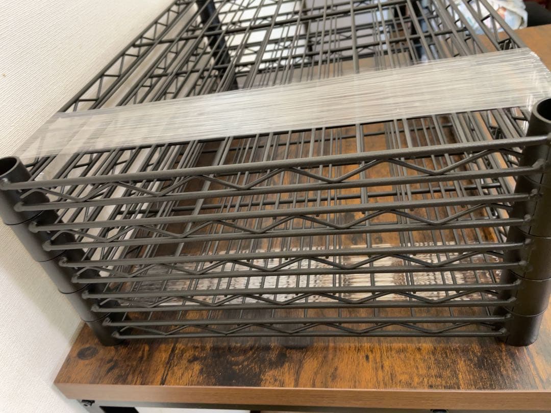 5点セット　ルミナス ノワール 棚板　ポール径25mm 幅60x奥行40cm