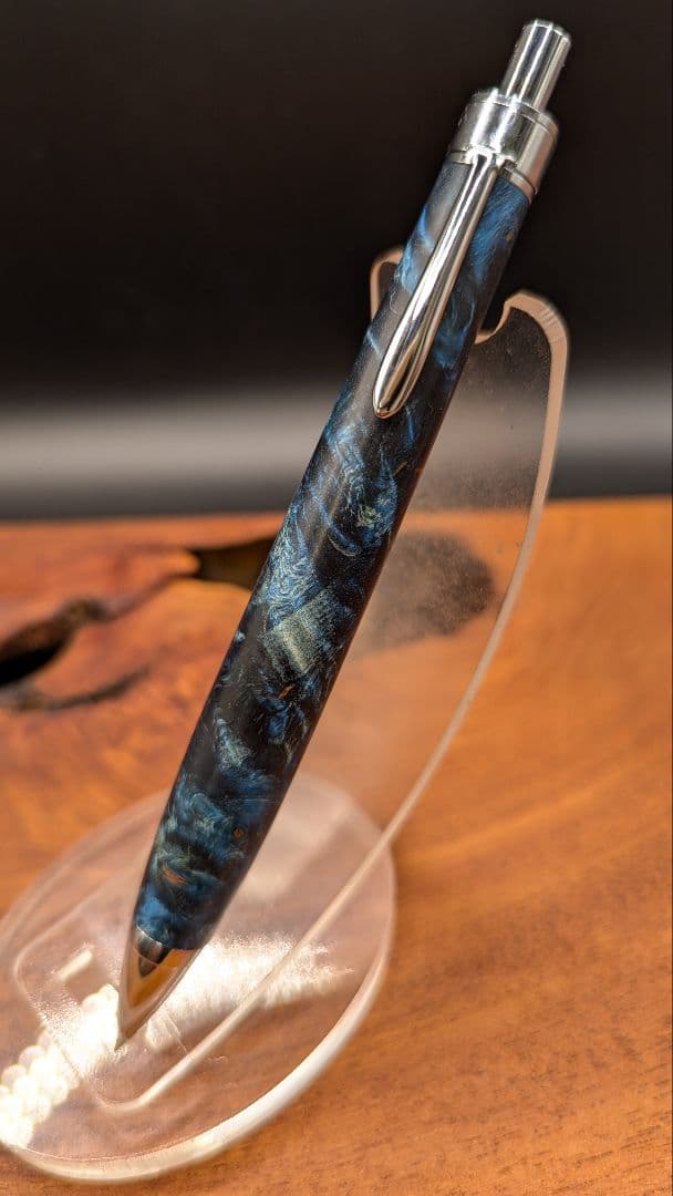 628スタビライズドウッドバーチバール　木軸シャーペン　ボールペン