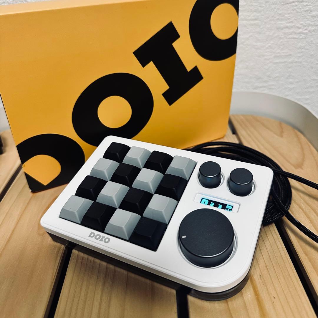 DOIO KB16B-02 (White)マクロパッド 左手デバイス