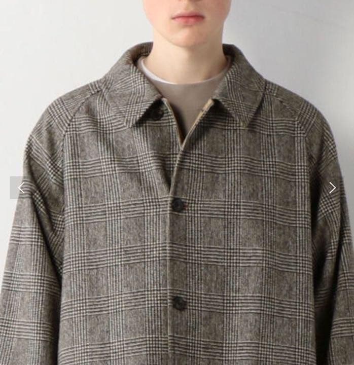 ジャケット・アウター Steven Alan UNDYED CHECK REVER COAT