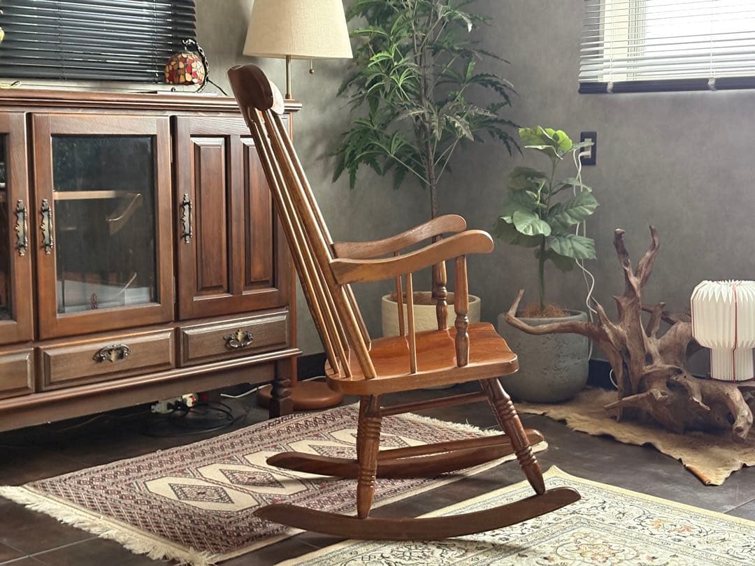 ロッキングチェア　レトロ　ジャパニーズヴィンテージ　ゆり椅子　チェア　nG