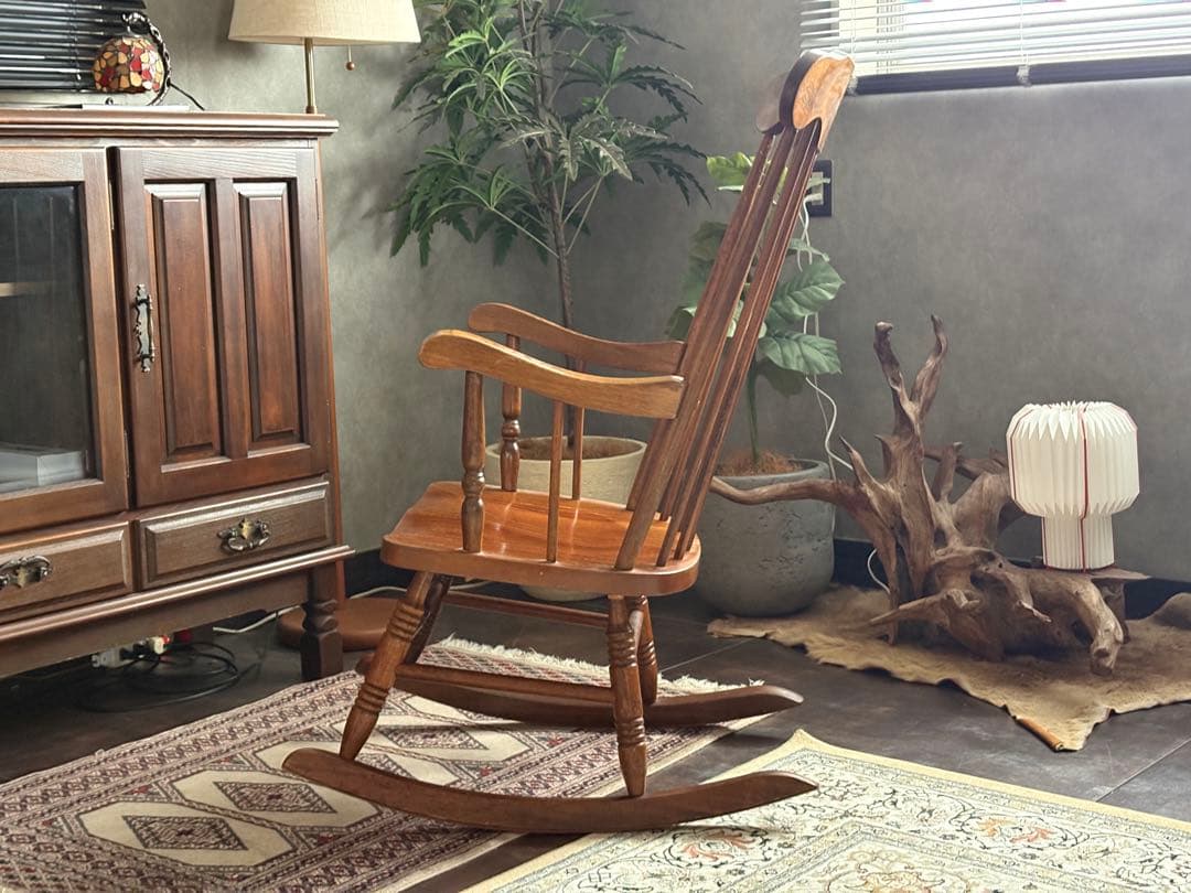 ロッキングチェア　レトロ　ジャパニーズヴィンテージ　ゆり椅子　チェア　nG