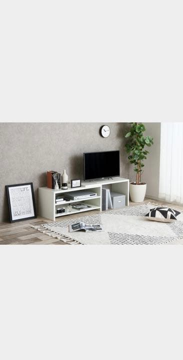 Willie スライドテレビボード　ホワイト　ブラウン　ブラウンホワイトあります