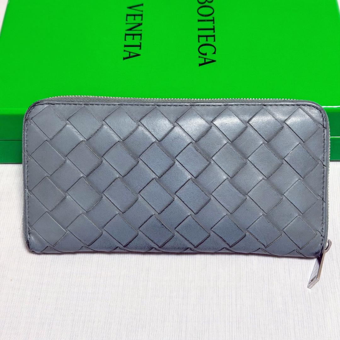 Bottega Veneta イントレチャート スレート 長財布