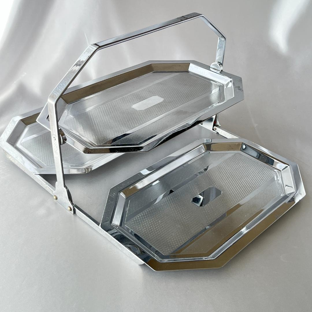 【Art Deco】 アールデコのケーキスタンド バタフライ式