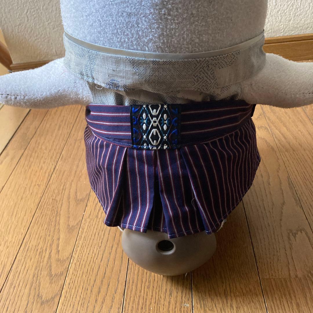 ラボット　服　lovot 赤系　龍　羽織　袴ストライプ　セット