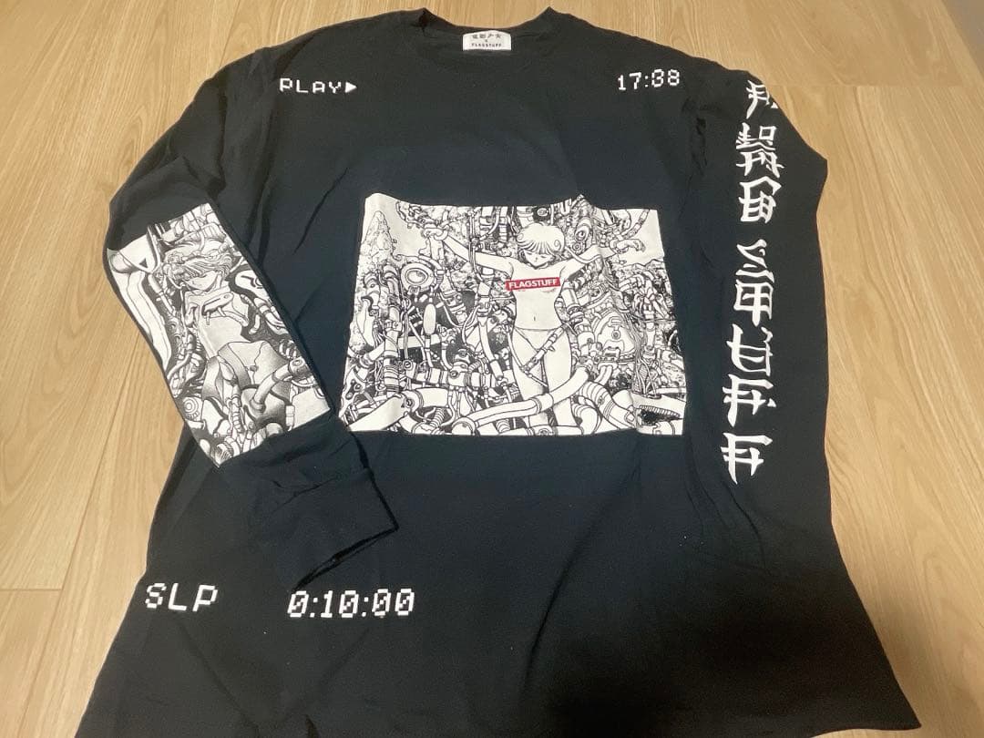 FLAGSTUFF 電影少女 コラボ ロンT 黒 Lサイズ