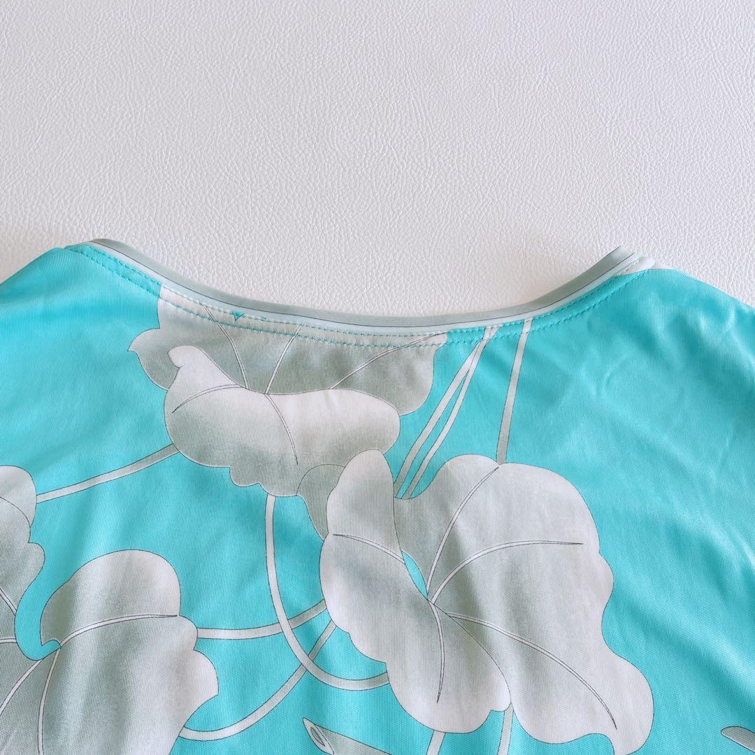 美品✨LEONARD レオナール トップス　半袖　ドルマン　レーヨン　花柄