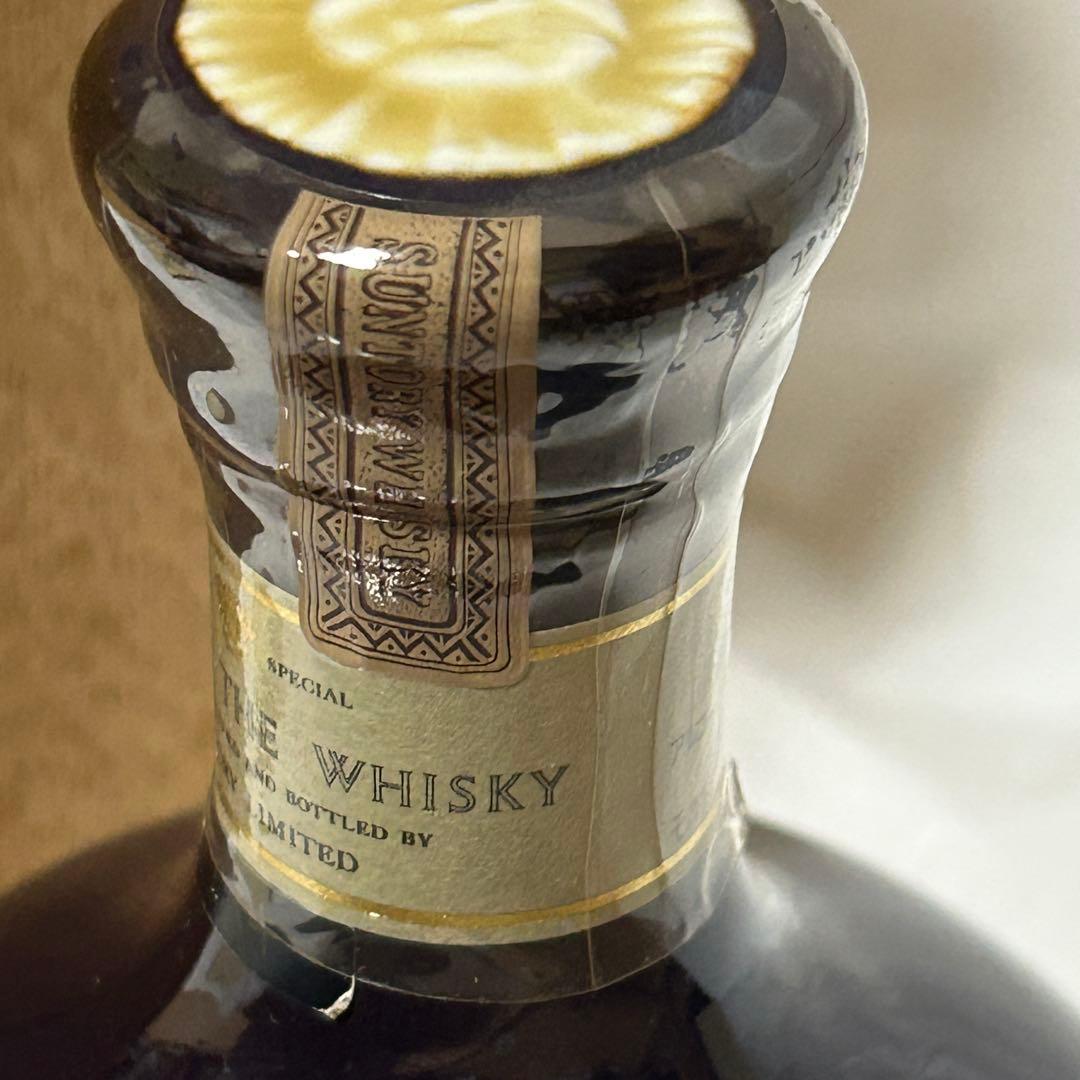 【希少未開栓】 サントリー ザ ウイスキー 有田焼 陶器ボトル 木箱付美品