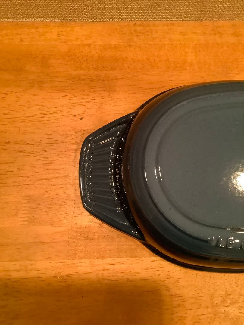 ルクルーゼ　お鍋 と グリルパン 両方 二役 マリンブルー 27cm