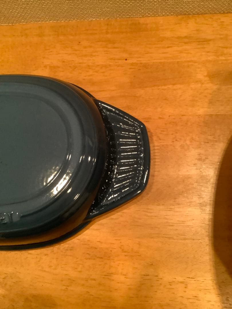 ルクルーゼ　お鍋 と グリルパン 両方 二役 マリンブルー 27cm