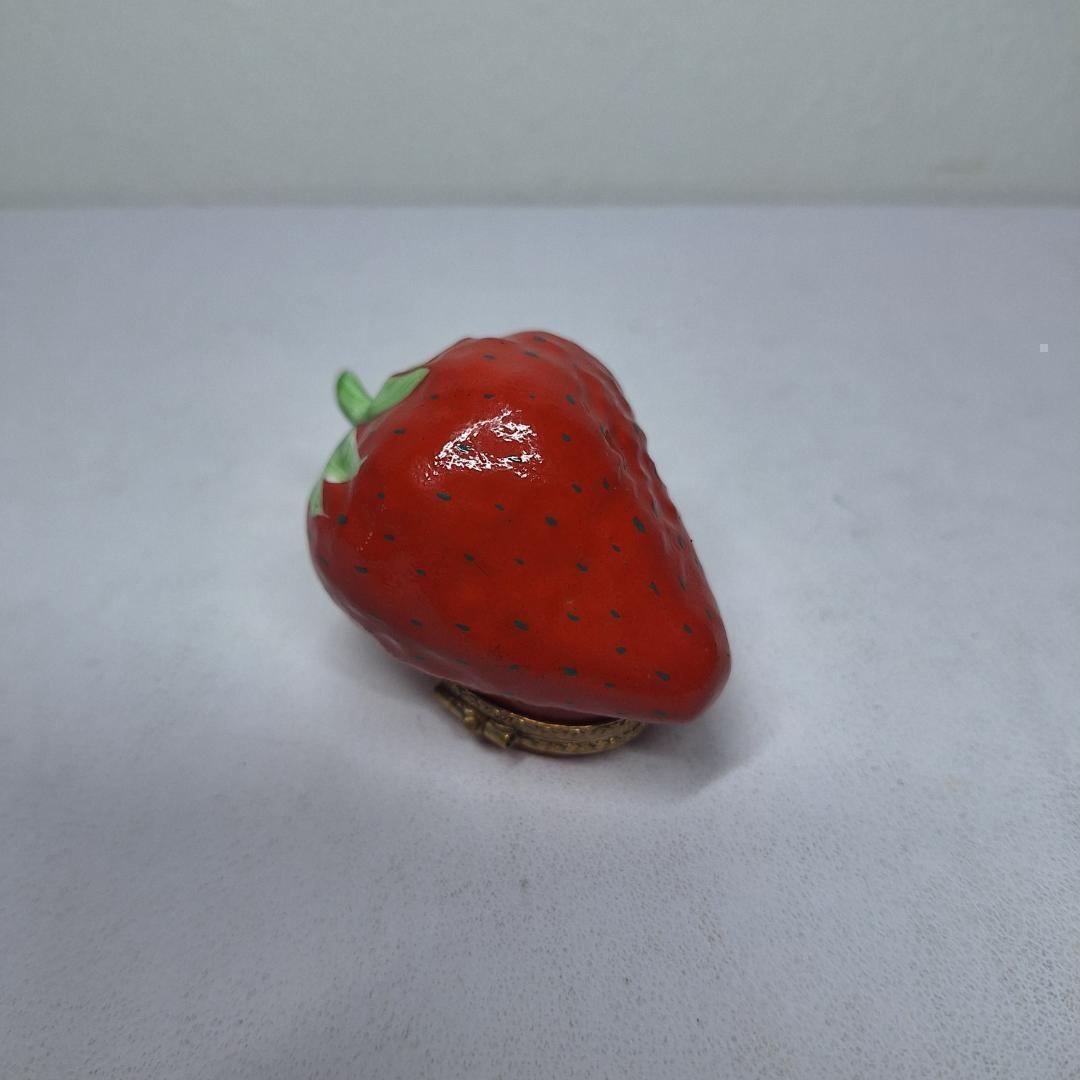 リモージュ ストロベリー ハンドペイント Limoges 美品 フラン e3E0