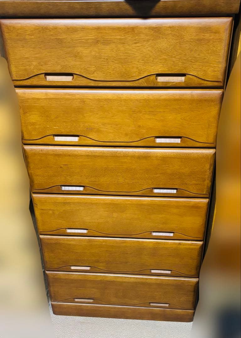 タンス　洋服　収納　木製　美品　6段　和タンス