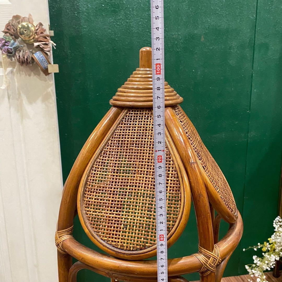 籐 ラタン 間接照明 スタンドライト インテリア 昭和レトロ 古民家