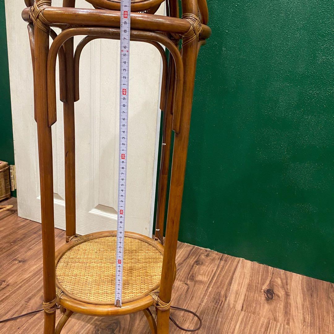 籐 ラタン 間接照明 スタンドライト インテリア 昭和レトロ 古民家