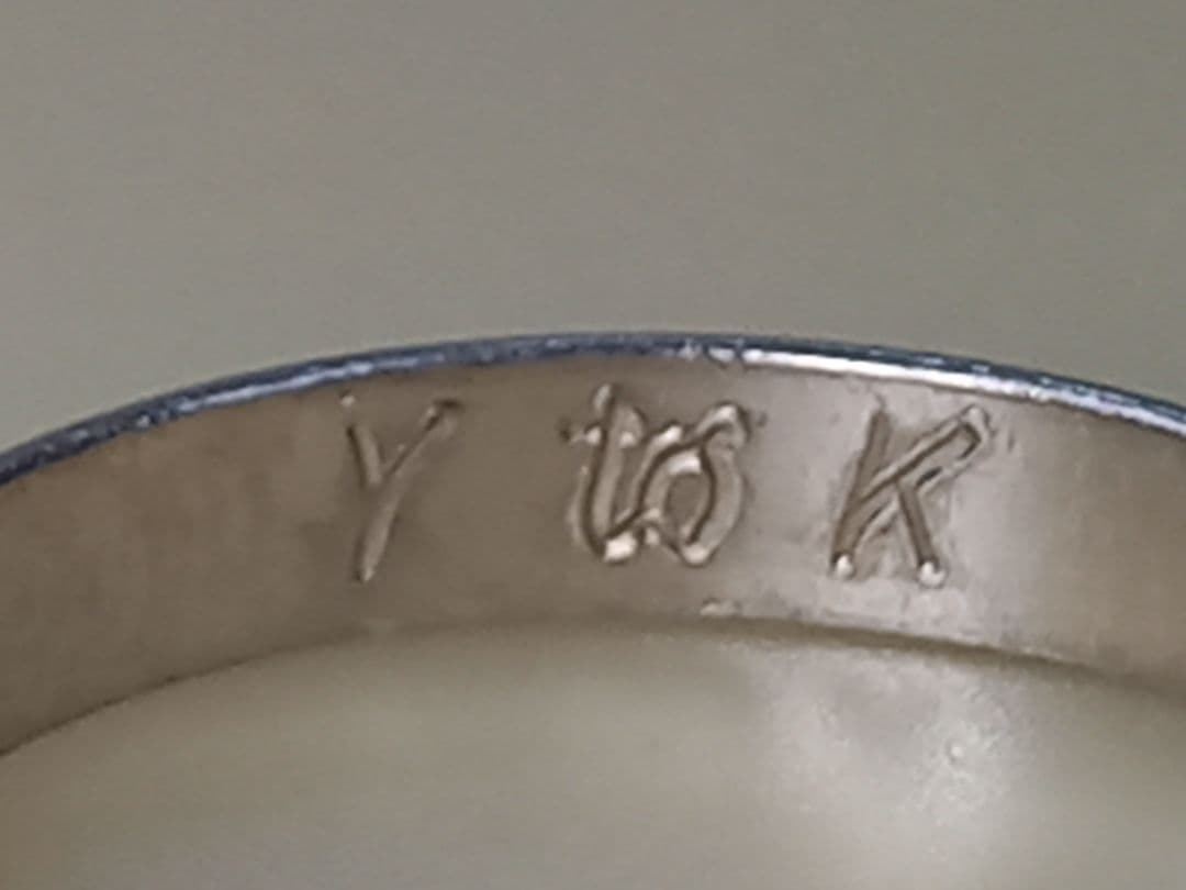 指輪　Pt1000　甲丸　プラチナ　リング