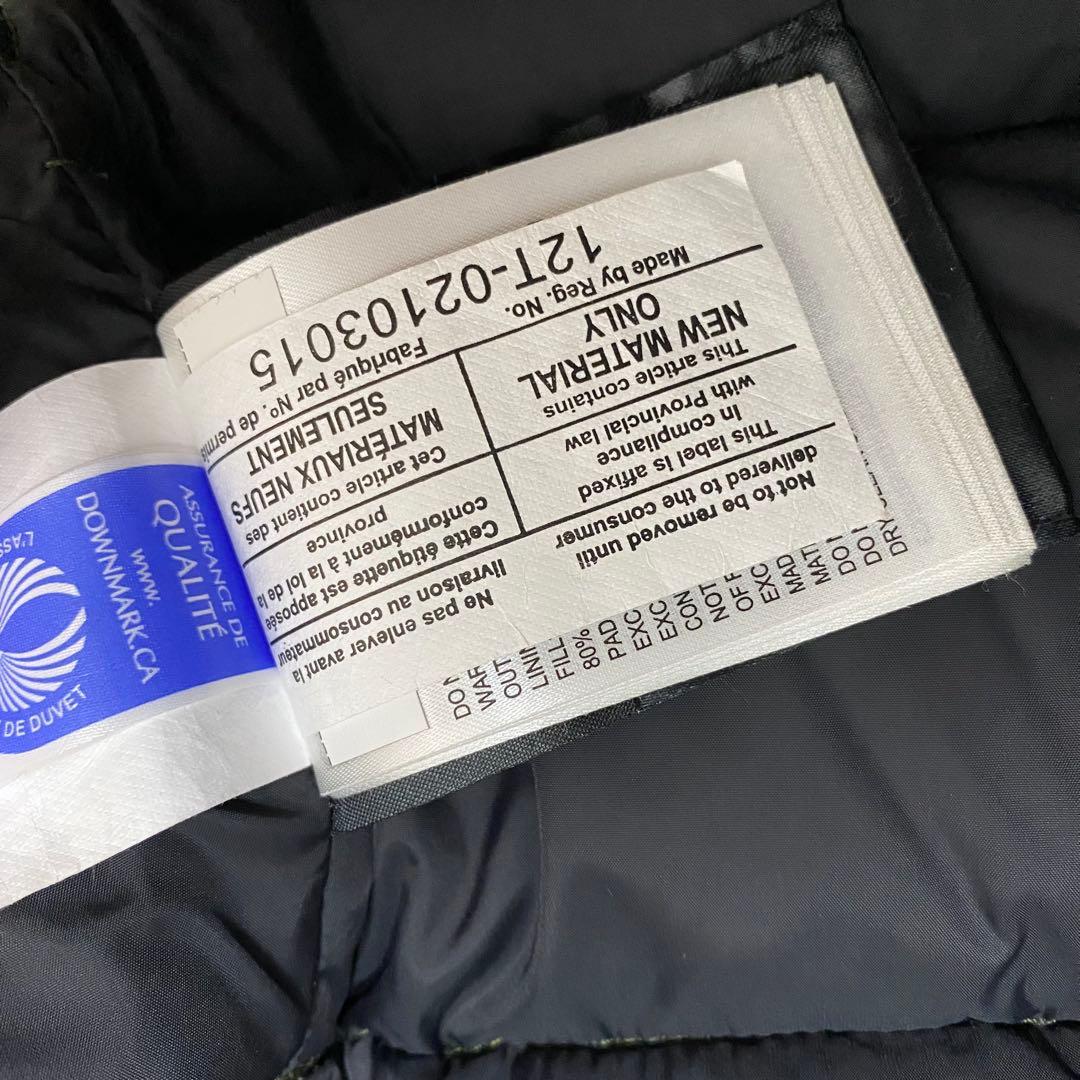 カナダグース　ダウンベスト　レディース　M カーキ