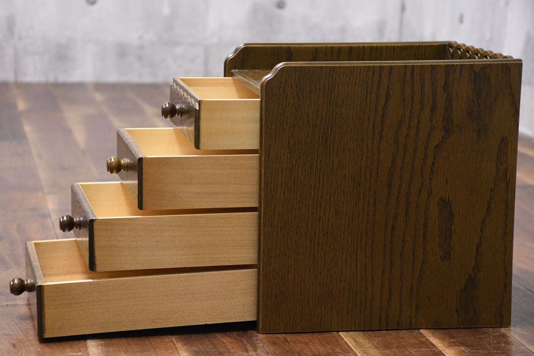 EDK83 パリの雑貨屋 4段 ミニチェスト 卓上 小物入れ 小引き出し