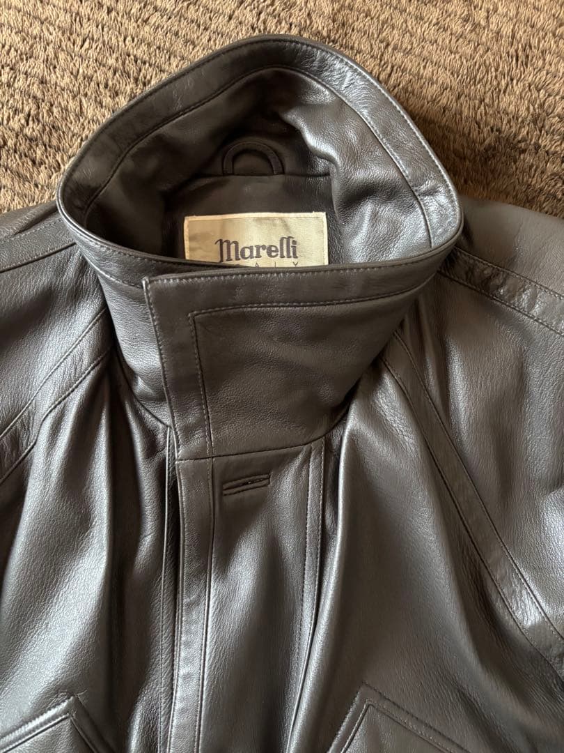 トリ　激レア美品M￼arelliマレリー最高品質　鹿革コート　ディアスキン