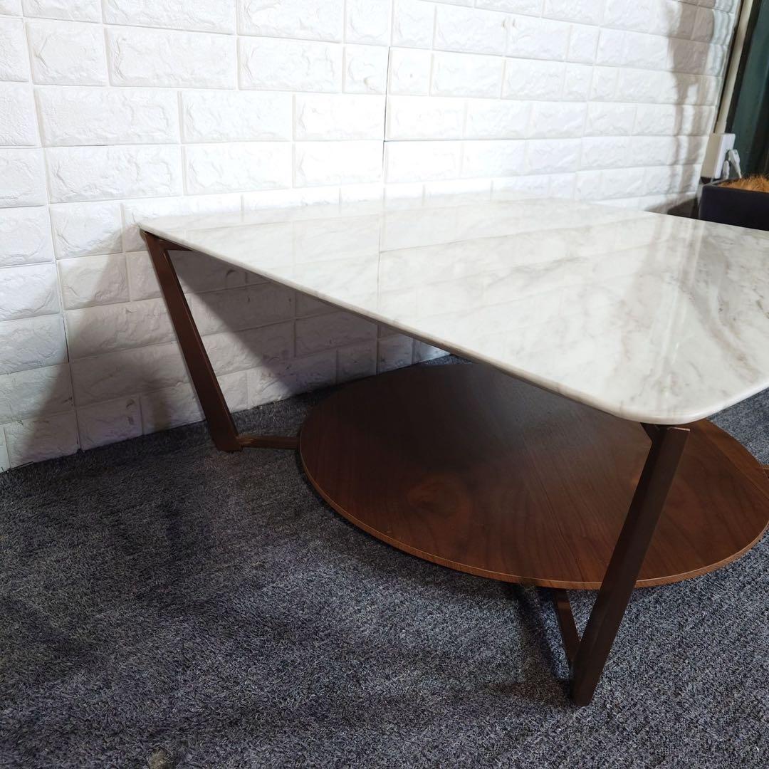 センターテーブル ローテーブル 大理石 リビングテーブル 家具 J035