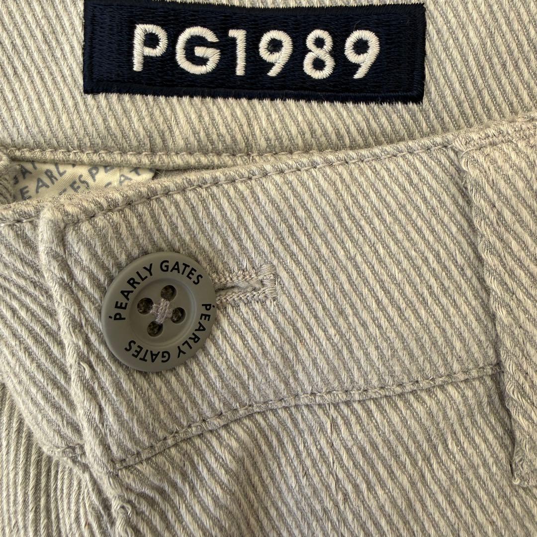 現行モデル　パーリーゲイツ　パンツ　S〜M相当　グレー　美品　コットン素材　3