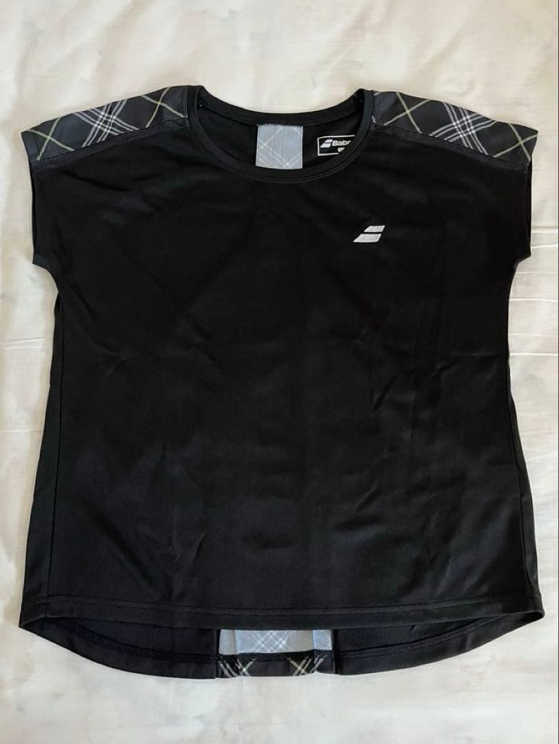 新品未使用・BabolaTバボラ テニスウェアセット ブラック/チェック