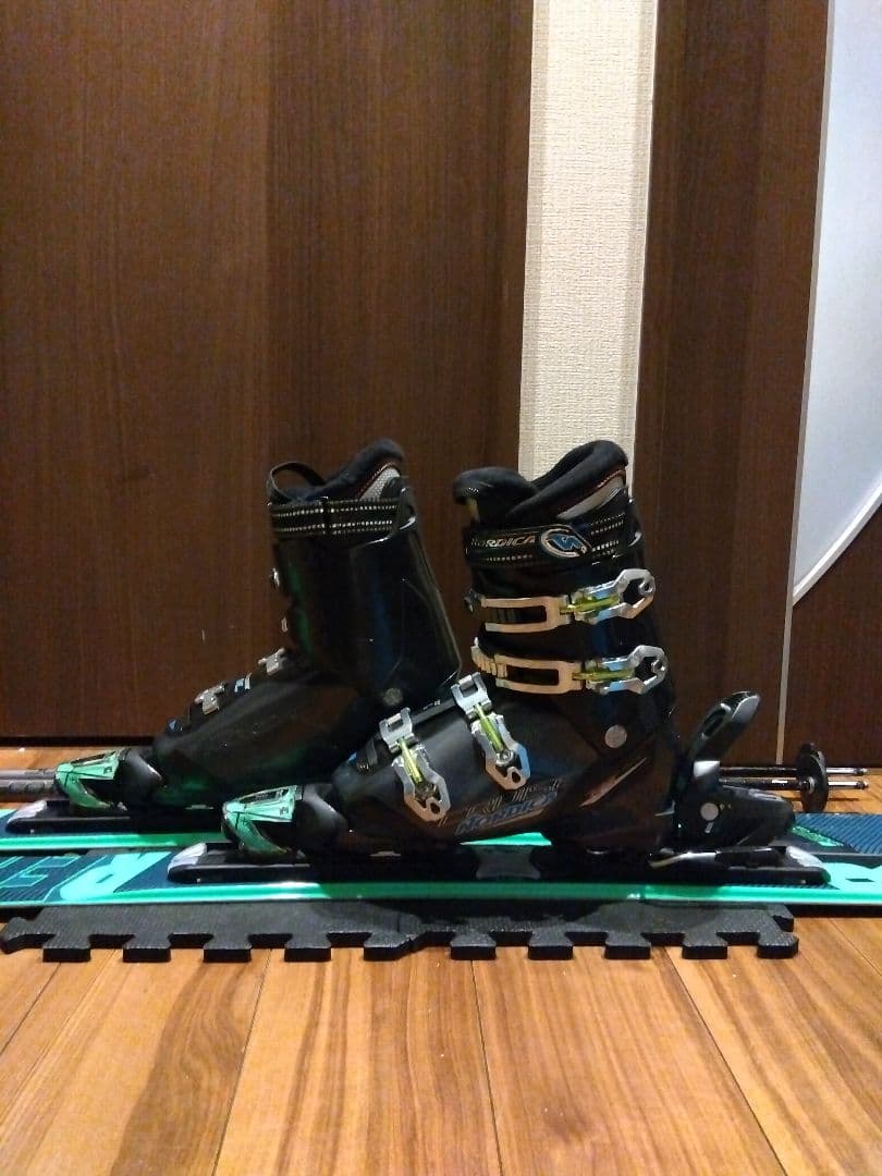 【ハイエンド】ROSSIGNOL 学生・男女兼用 スキーセット メンテ・WAX済