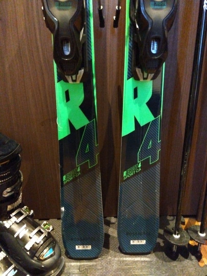 【ハイエンド】ROSSIGNOL 学生・男女兼用 スキーセット メンテ・WAX済