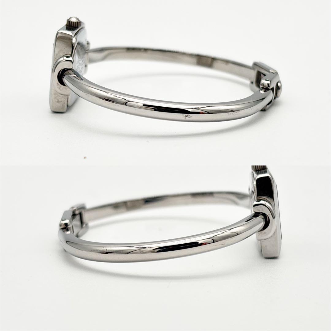 【美品】GUCCI 1900L バングルウォッチ 腕時計 シルバー スクエア