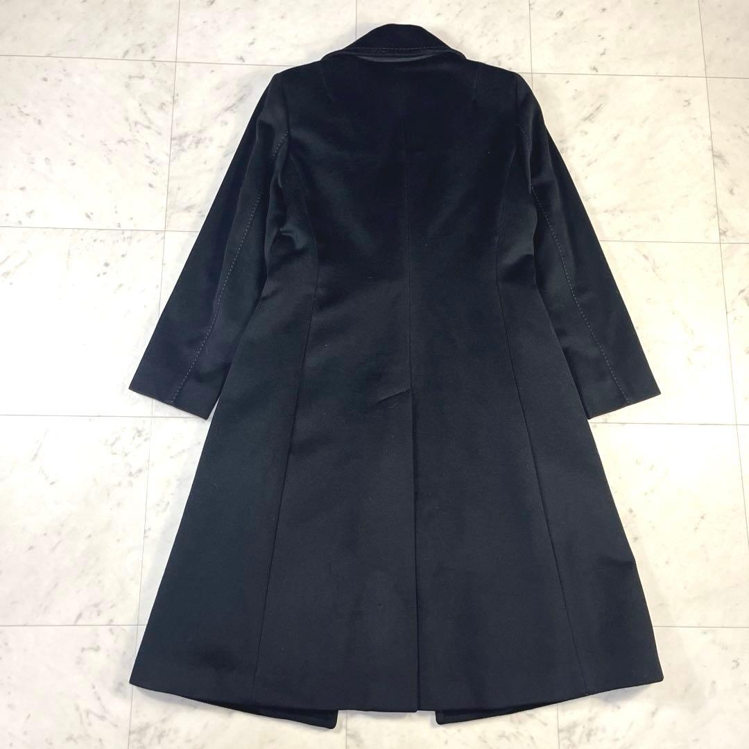 美品♪マックスマーラSPORTMAX イタリア製 ウール ロングコート ブラック