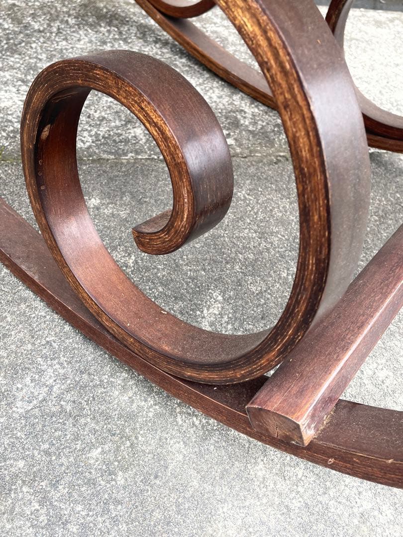 ビンテージ/ラタン/籐家具/曲木/ロッキングチェア/アームチェア/チェア/椅子