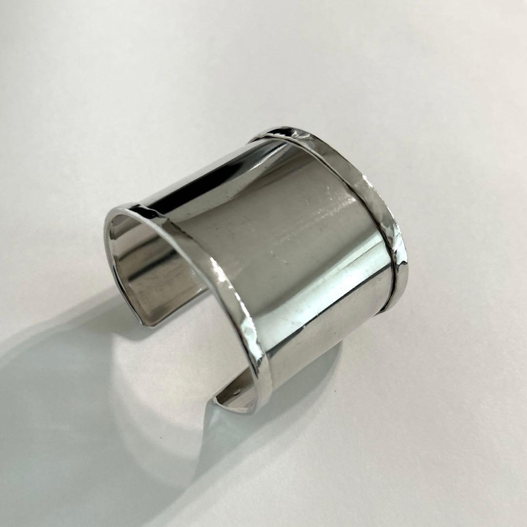 MARIA RUDMAN マリアルドマン　シルバーバングル　幅5cm